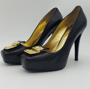 Nine West Square Toe Heels sz 8M